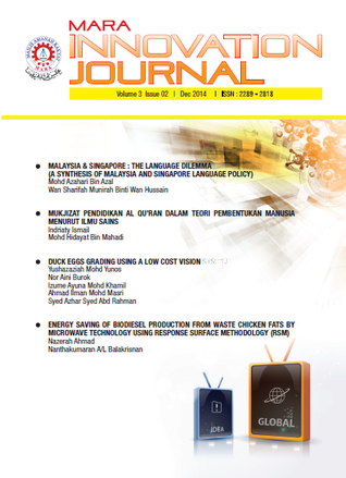 Full Download MARA Innovation Journal, Vol 3 Issue 02   Dec 2014 - Kamaruzaman bin Jaffar | PDF