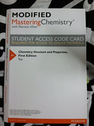 Read Online New MasteringChemistry with Pearson eText -- Valuepack Access Card -- for Chemistry: Structure and Properties - Nivaldo J. Tro | PDF