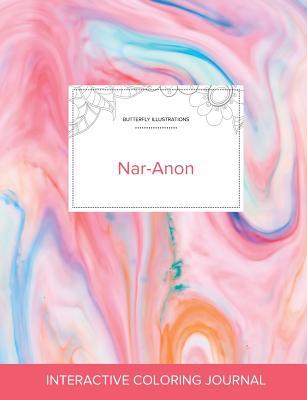 Read Online Adult Coloring Journal: Nar-Anon (Butterfly Illustrations, Bubblegum) - Courtney Wegner | ePub