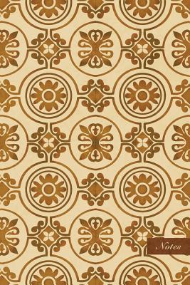 Read Notes: 6x9 Unruled Blank Notebook - Round Curve Cross Frame Chain Flower - Retro Brown Worn Out Vintage Seamless Pattern Cover. Matte Softcover and Cream Interior Papers. -  file in PDF