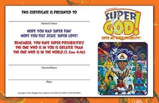 Full Download Vacation Bible School (VBS) 2017 Super God! Super Me! Super-Possibility! Student Certificates (Pkg of 25) -  file in ePub