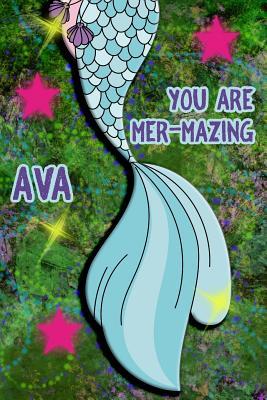 Read You Are Mer-Mazing Ava: Wide Ruled Composition Book Diary Lined Journal Green with Mermaid Tail - Lacy Shwimmer | PDF