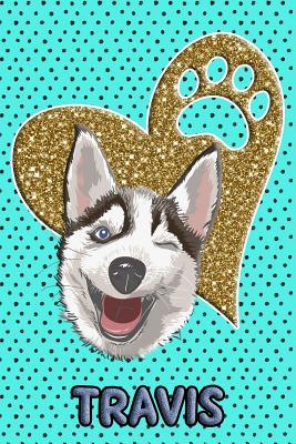 Full Download Husky Life Travis: College Ruled Composition Book Diary Lined Journal Blue - Frosty Love | ePub