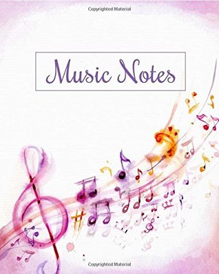 Read Online Music Notes  College Ruled Pages: Watercolor Music Class Notebook  Music Notes  Notebook Music - Foxy Art Designs file in ePub