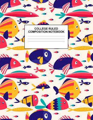 Read Online College Ruled Composition Notebook: Cute Blank Lined Journal to Write In with White Paper Rule Pages for School Subject and Writing Pad: Design Code A4 7520 - Nifty Prints | ePub