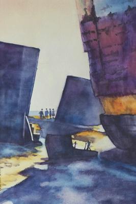 Download Notebook: Beautiful Handmade Watercolor Painting of Shipyard with Boats - Pretty Blank Lined Notebook with Watercolor Art Design - Artistic College Ruled Composition Journal to Write in - Perfect for Taking Notes, Journaling or even Doodling -  file in ePub