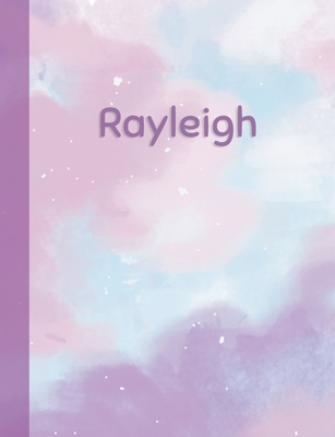 Download Rayleigh: Personalized Composition Notebook - College Ruled (Lined) Exercise Book for School Notes, Assignments, Homework, Essay Writing. Purple Pink Blue Cover Art - Cloud Marble with Name -  file in ePub