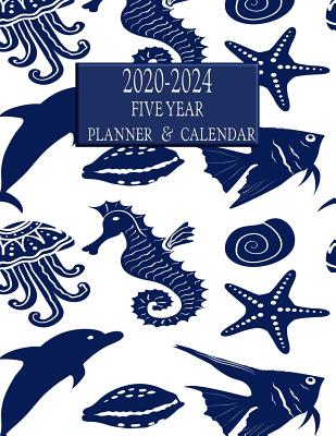 Download 2020-2024 Five Year Planner And Calendar: Long-Term 60 Month Agenda Organizer Ocean Life - Big Sky Ink file in PDF